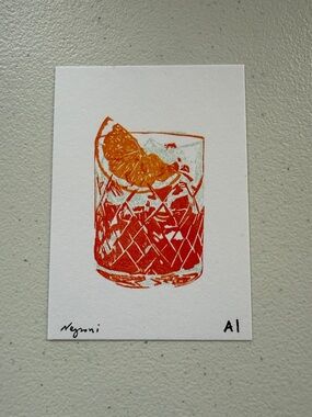 Ana Inciardi Mini Print, Negroni